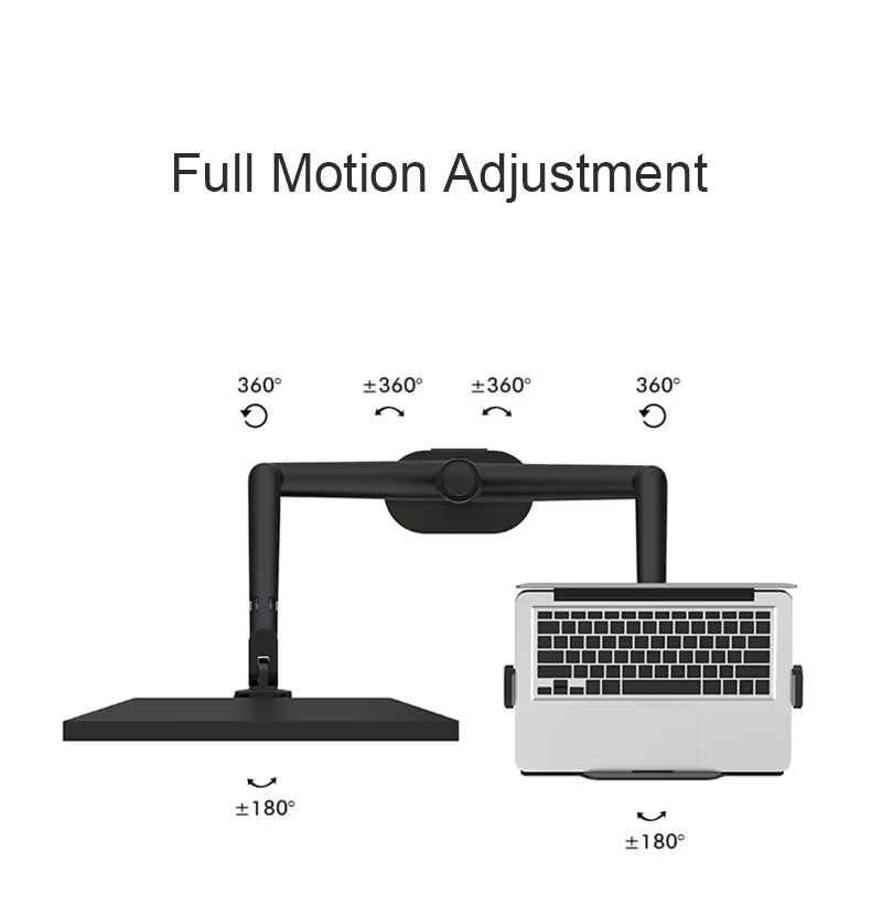 OL-10T Aluminum Height Adjust Desktop Dual 17-32 Inch Monitor Holder+12-17 Inch Laptop Holder Stand Full Motion Triple Mount Arm