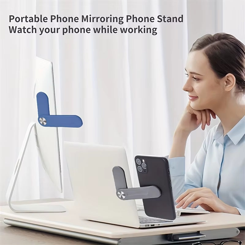 Magnetic Folding Holder Phone Stand Holder Dual Screen Extension Multi Screen Adjust Support Laptop Side Mount Bracket