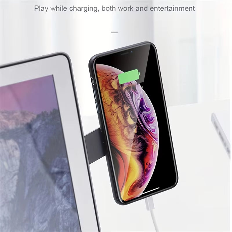 Magnetic Folding Holder Phone Stand Holder Dual Screen Extension Multi Screen Adjust Support Laptop Side Mount Bracket